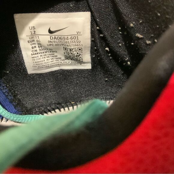 Nike Men's Zoom Freak 3 Basketball Shoes Bright Crimson Navy Giannis Sizes - Picture 10 of 11